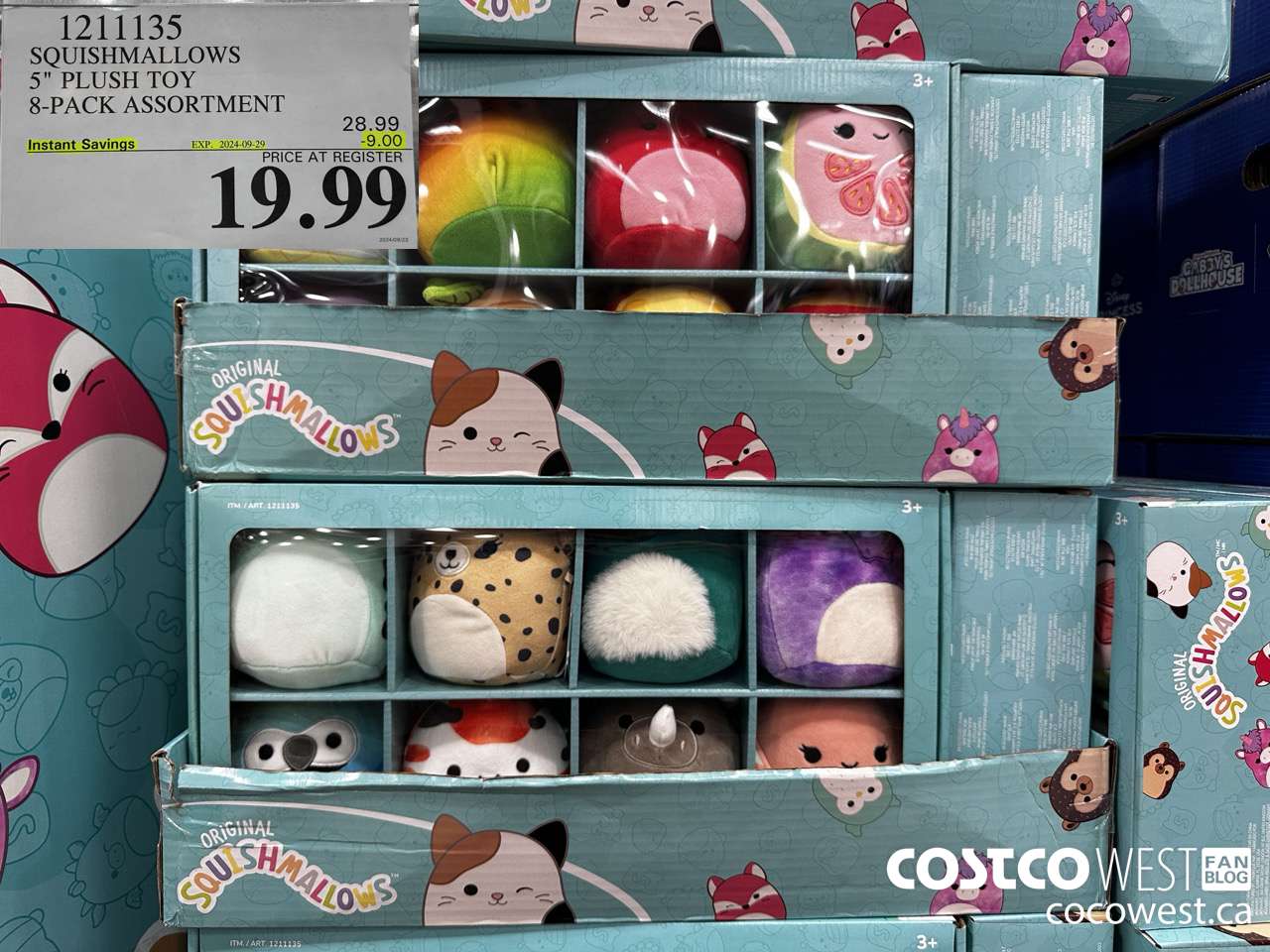 1211135 5-INCH SQUISHMALLOWS 8-PACK ASSORTMENT ($9.00 INSTANT SAVINGS EXPIRES ON 2024-09-29) $19.99