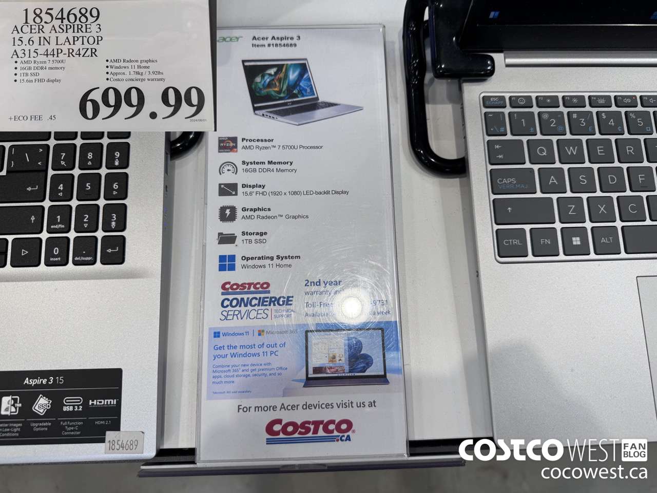 1854689 ACER ASPIRE 3 A315-44P-R4ZR $699.99
