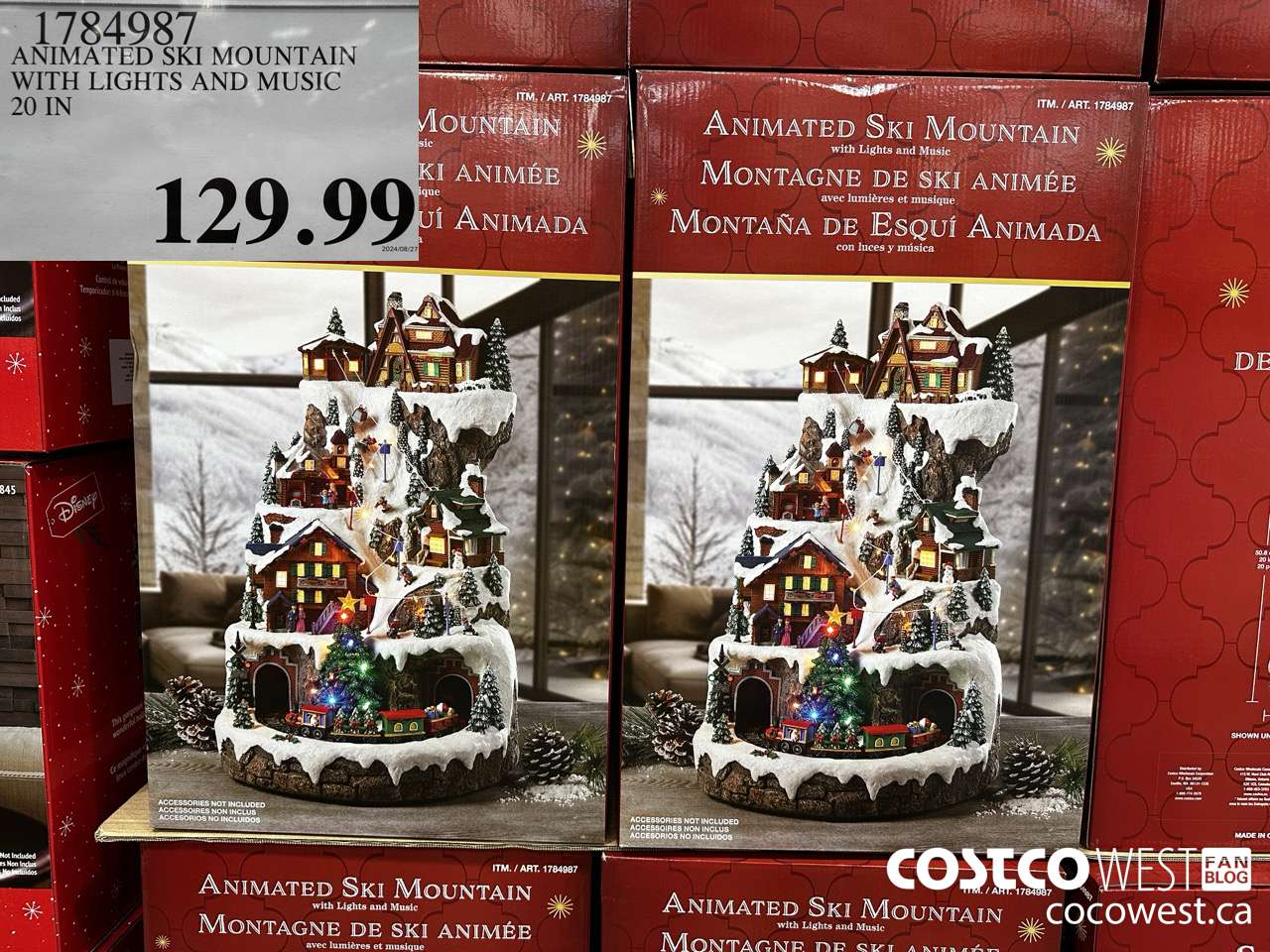 1784987 ANIMATED SKI MOUNTAIN WITH LIGHTS AND MUSIC 20 IN $129.99