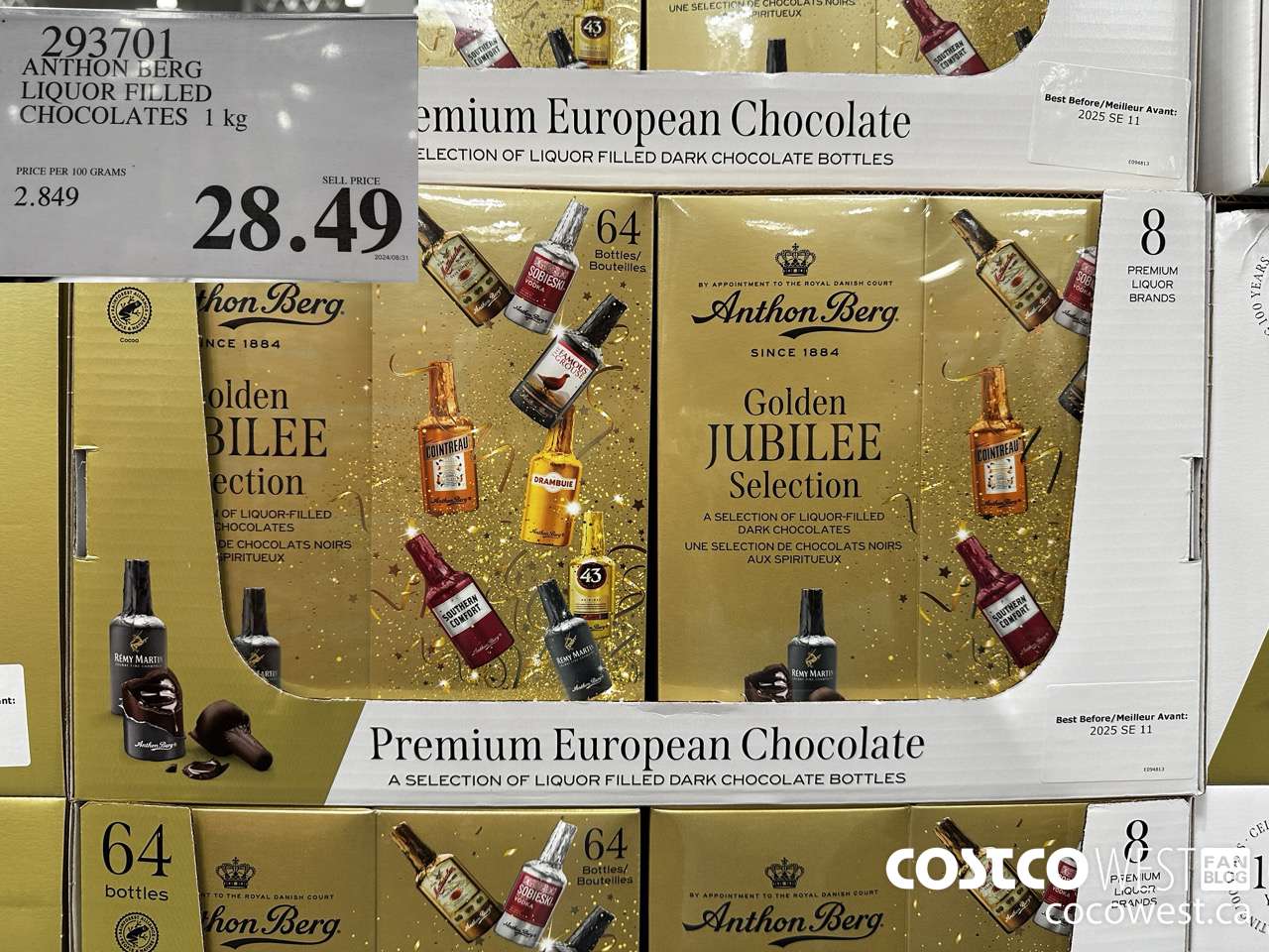 293701 ANTHON BERG LIQUOR FILLED CHOCOLATES 1 kg $28.49