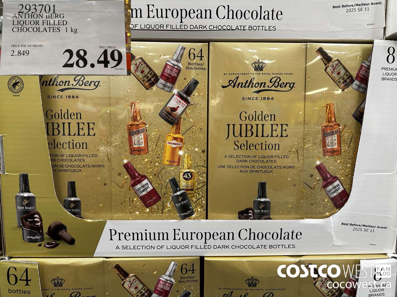 293701 ANTHON BERG LIQUOR FILLED CHOCOLATES 1 kg $28.49