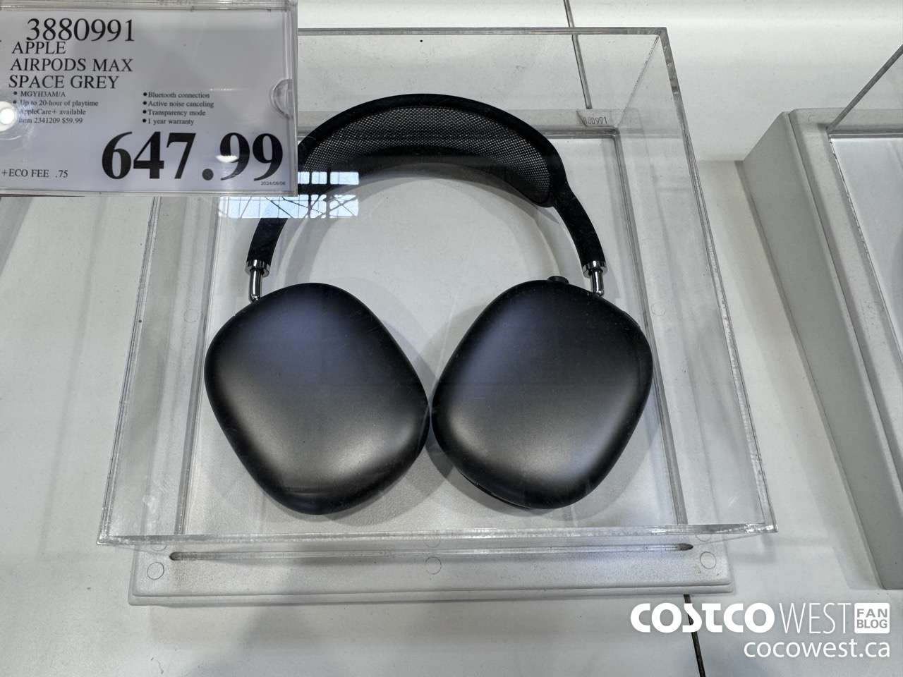 3880991 APPLE AIRPODS MAX SPACE GREY $647.99