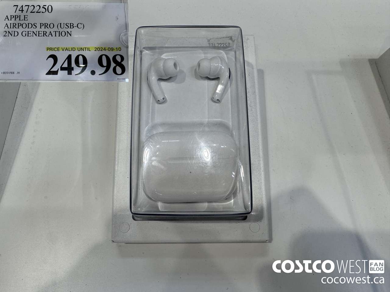 7472250 APPLE AIRPODS PRO 2ND GENERATION (USB-C) (EXPIRES ON 2024-09-10) $249.98