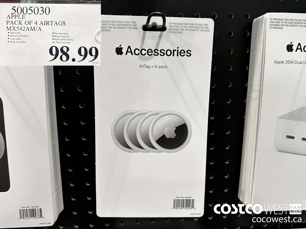 5005030 APPLE AIRTAG PACK OF 4 MX542AM/A $98.99