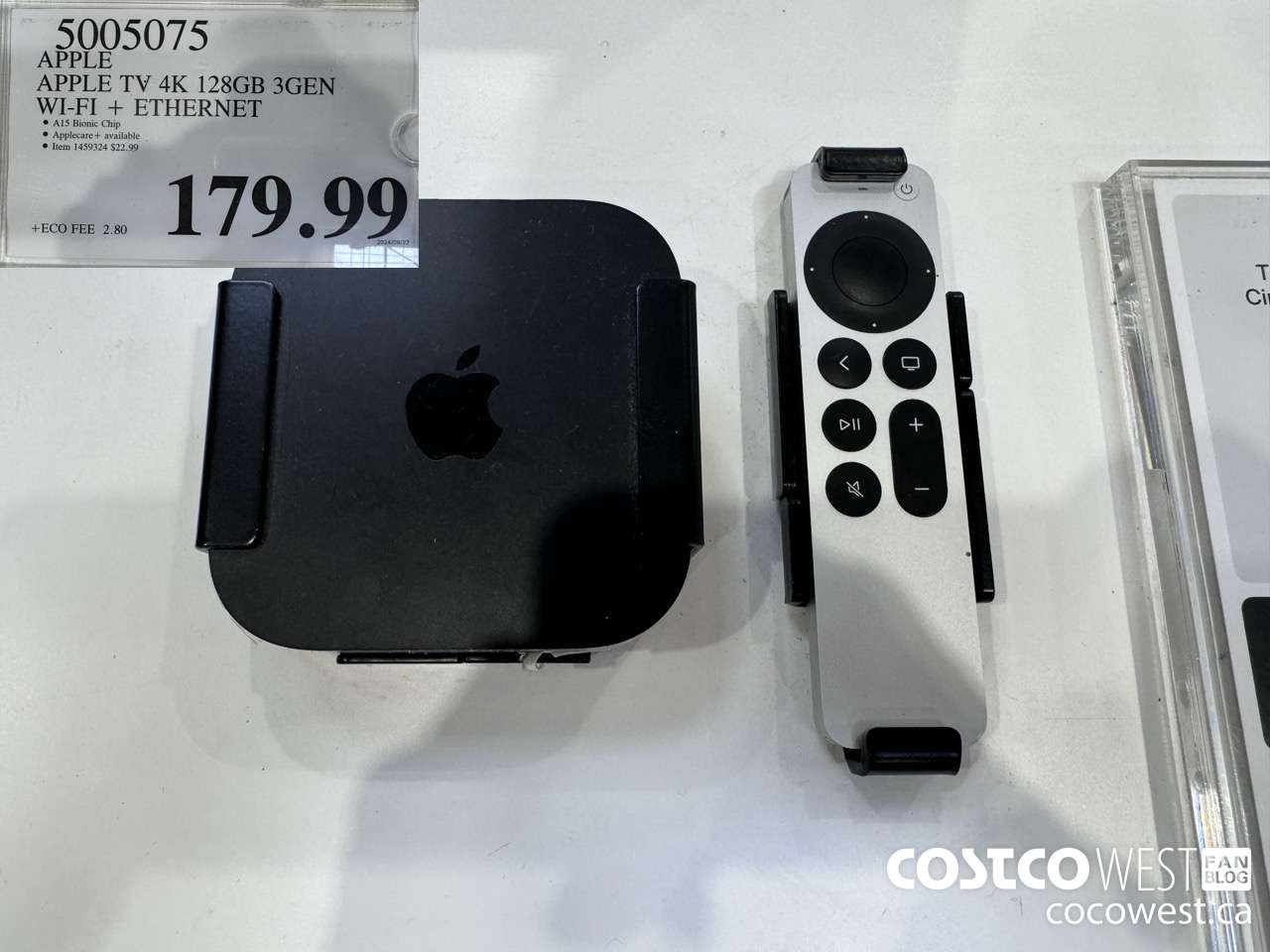 5005075 APPLE APPLE TV 4K 128GB 3GEN WI- FI + ETHERNET $179.99