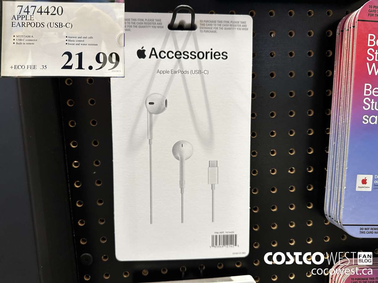 7474420 APPLE EARPODS (USB-C) $21.99