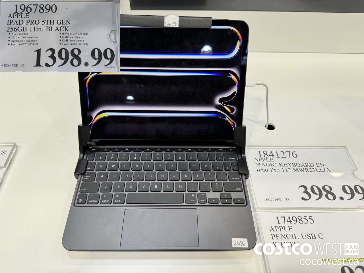 1967890 APPLE IPAD PRO 5TH GEN 256GB 11IN BLACK $1398.99