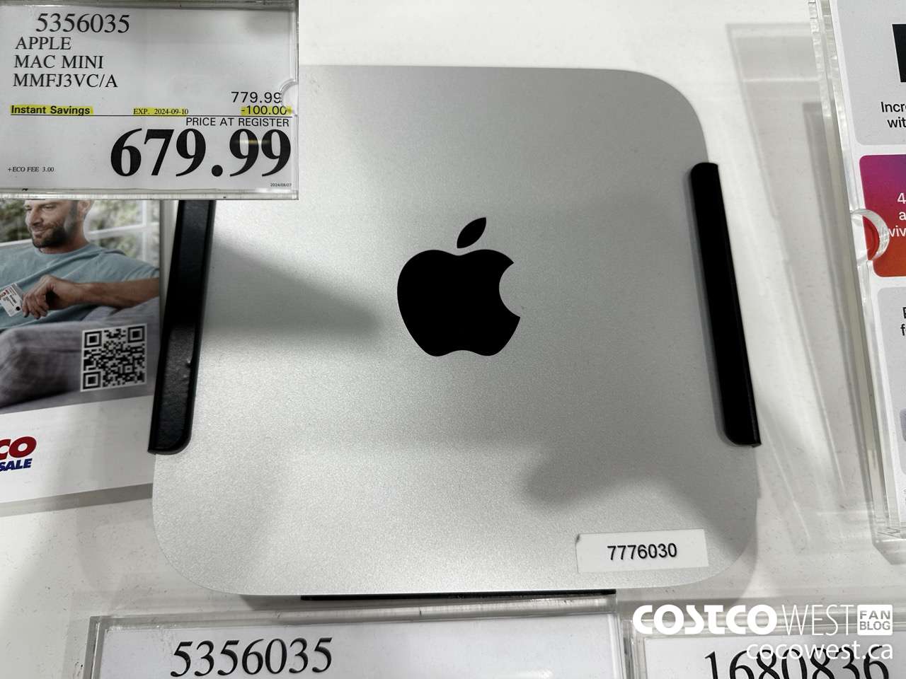 5356035 APPLE MAC MINI MMFJ3VC/A ($100.00 INSTANT SAVINGS EXPIRES ON 2024-09-10) $679.99