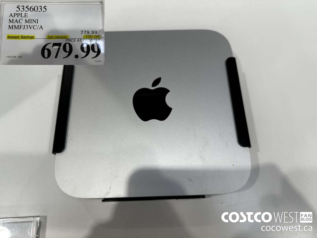 5356035 APPLE MAC MINI MMFJ3VC/A ($100.00 INSTANT SAVINGS EXPIRES ON 2024-09-10) $679.99