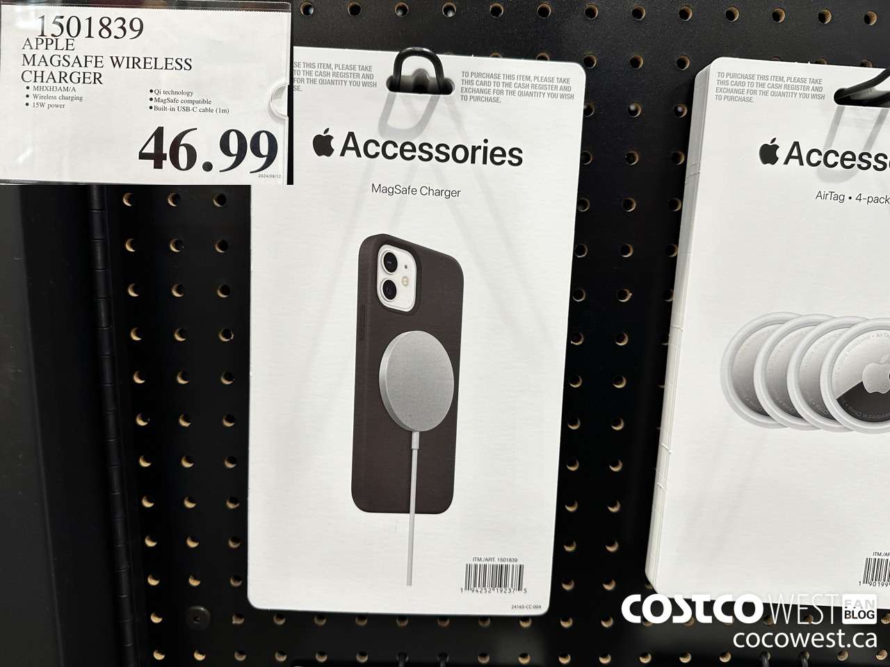 1501839 APPLE MAGSAFE WIRELESS CHARGER $46.99