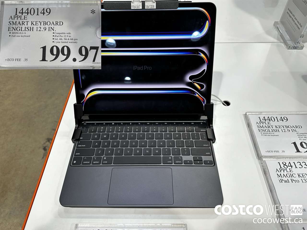 1440149 APPLE SMART KEYBOARD 12.9 IN ENGLISH $199.97