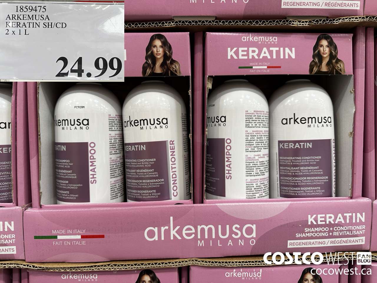 1859475 ARKEMUSA KERATIN SH/CD 2 X 1L $24.99