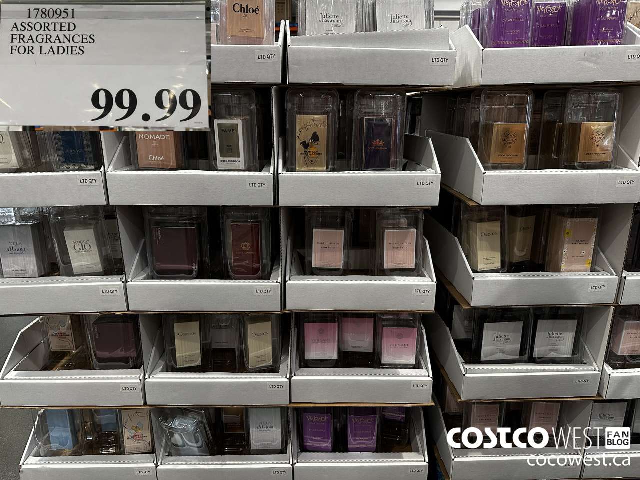 1780951 ASSORTED FRAGRANCES FOR LADIES $99.99