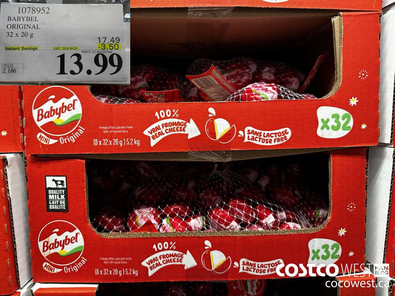 1078952 BABYBEL ORIGINAL 32 X 20G ($3.50 INSTANT SAVINGS EXPIRES ON 2024-09-29) $13.99