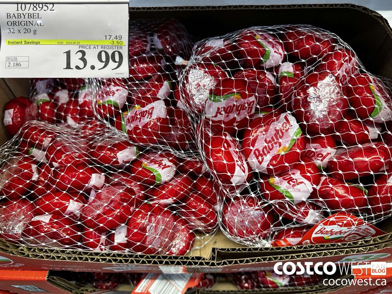 1078952 BABYBEL ORIGINAL 32 X 20G ($3.50 INSTANT SAVINGS EXPIRES ON 2024-09-29) $13.99