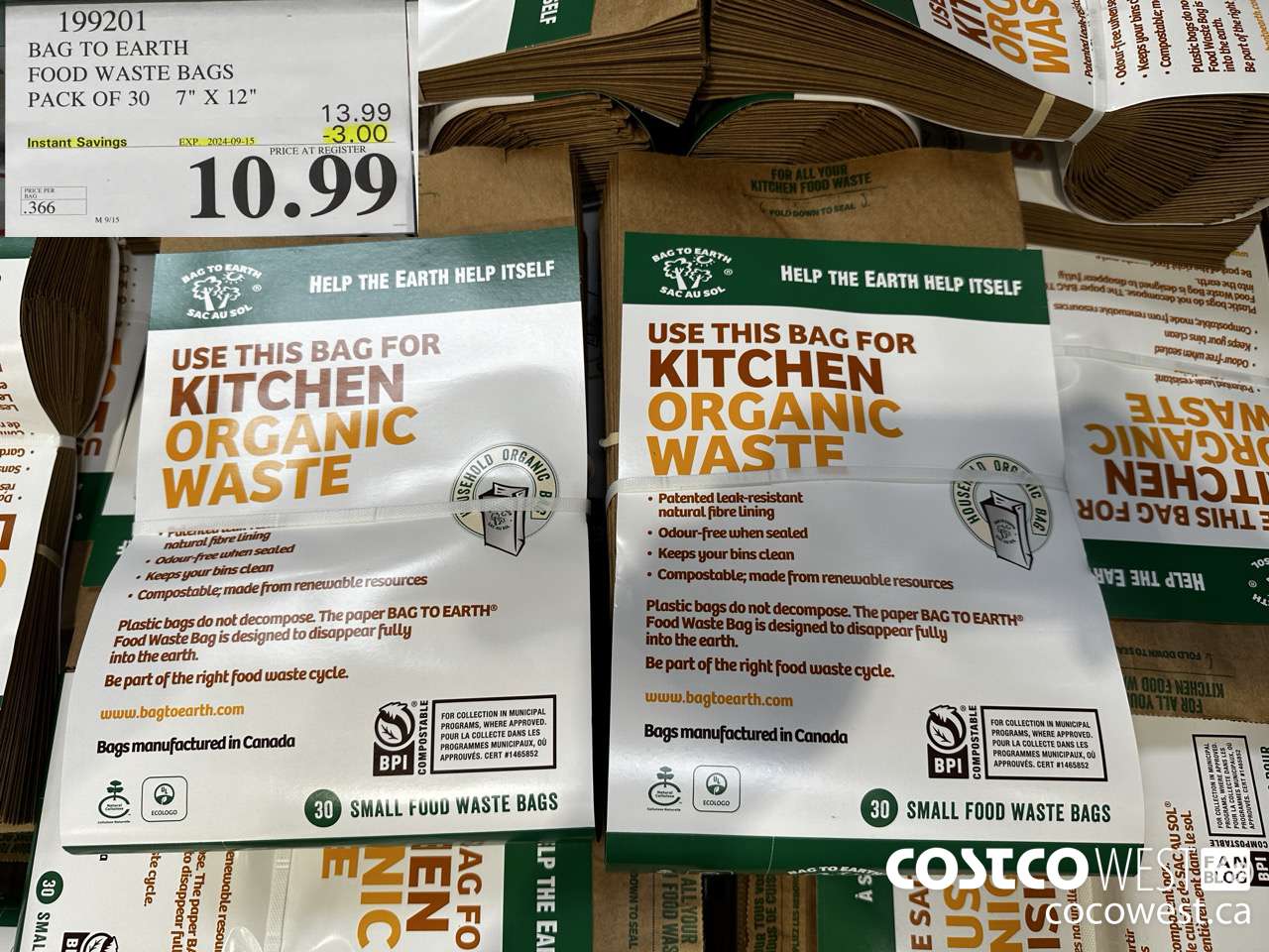 199201 BAG TO EARTH FOOD WASTE BAGS PACK OF 30 7