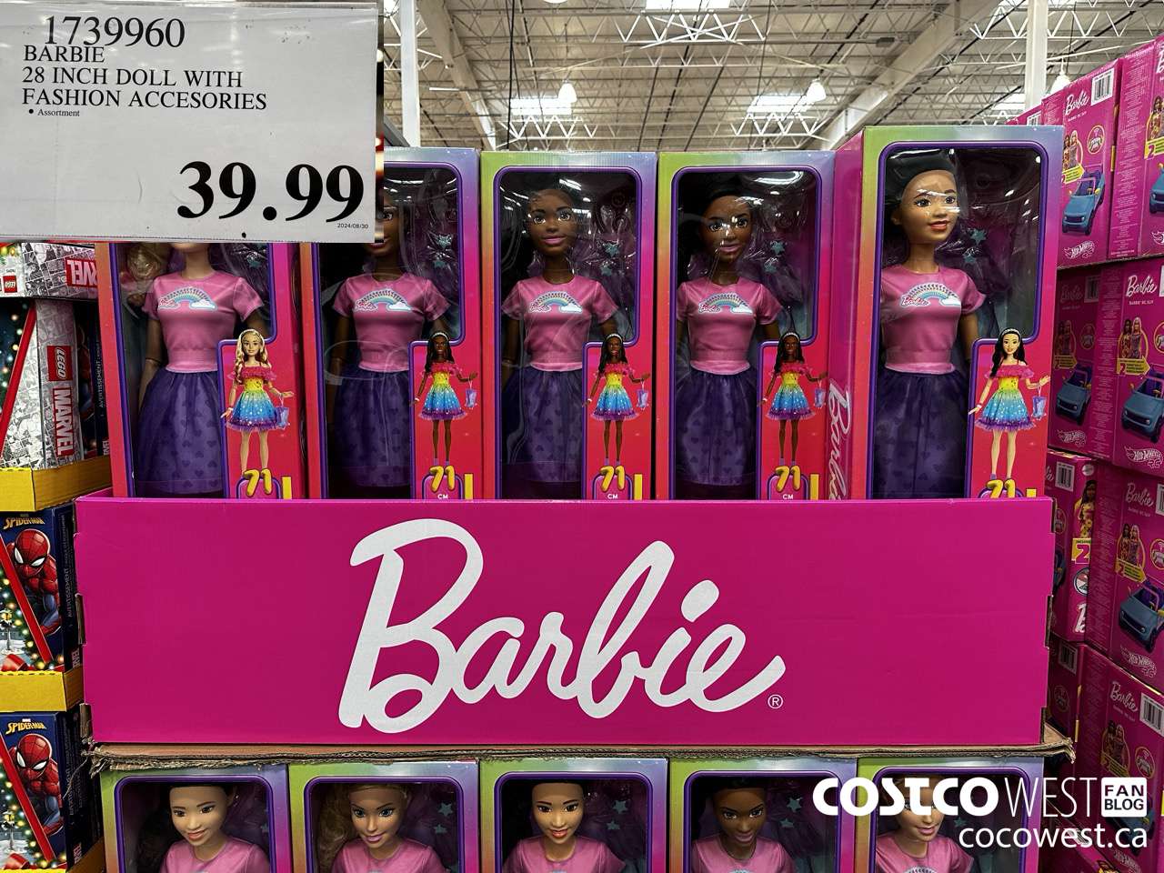 1739960 BARBIE 28 INCH DOLL WITH FASHION ACCESSORIES $39.99
