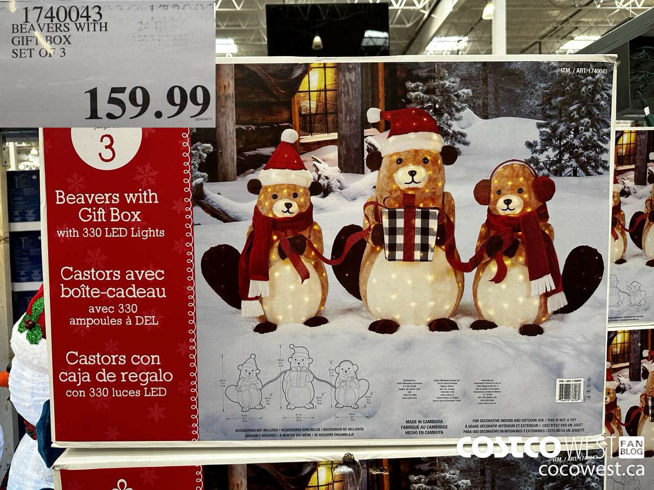 1740043 BEAVERS WITH GIFT BOX SET OF 3 $159.99