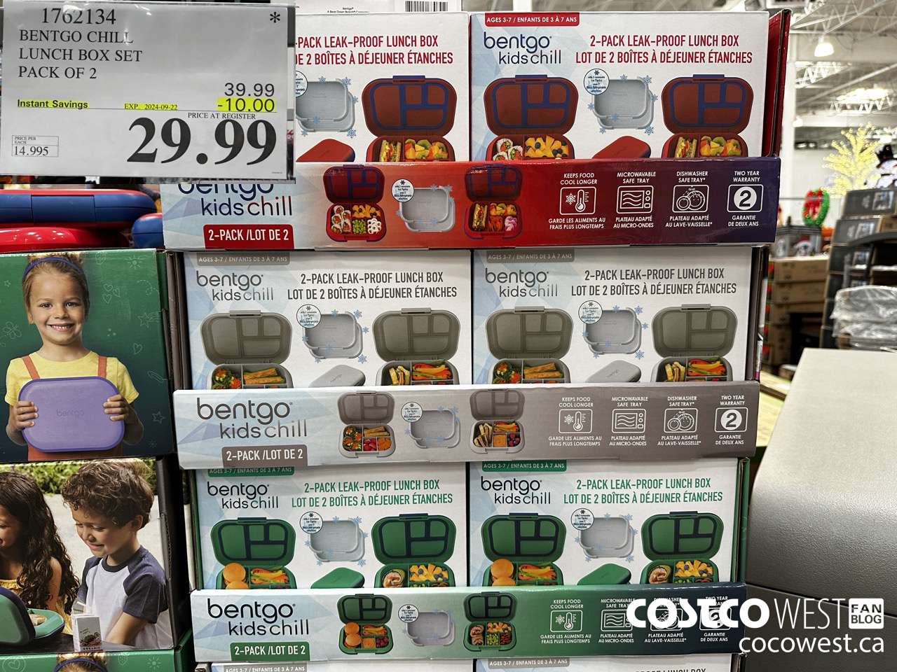 1762134 BENTGO CHILL LUNCH BOX SET PACK OF 2 ($10.00 INSTANT SAVINGS EXPIRES ON 2024-09-22) $29.99