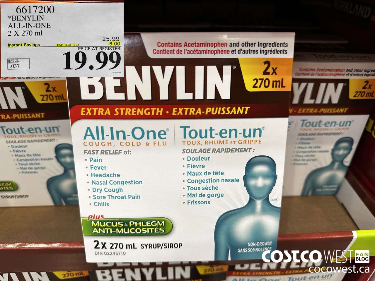 6617200 BENYLIN ALL-IN-ONE 2 X 270 ML ($6.00 INSTANT SAVINGS EXPIRES ON 2024-10-13) $19.99