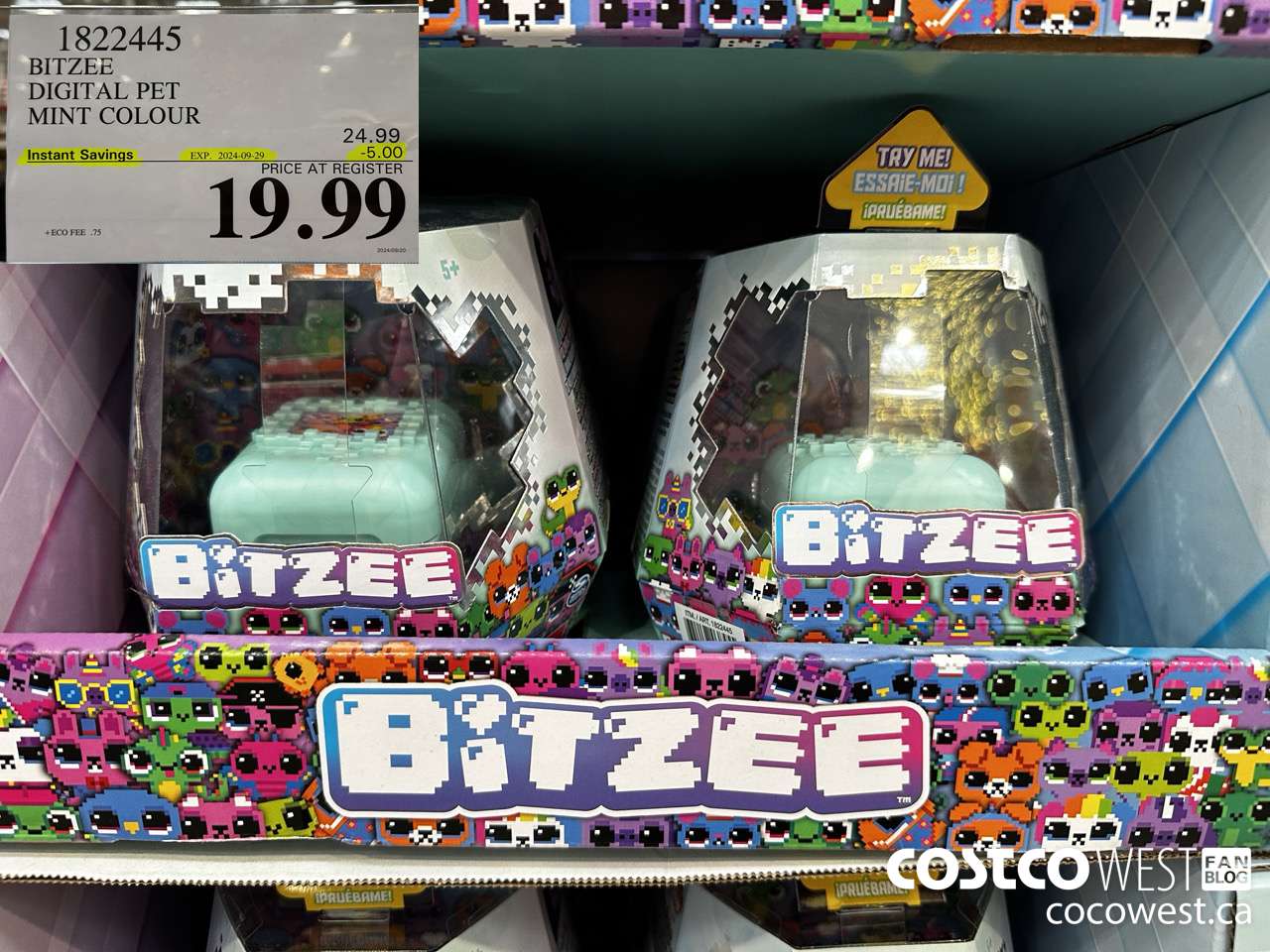 1822445 BITZEE DIGITAL PET MINT COLOUR ($5.00 INSTANT SAVINGS EXPIRES ON 2024-09-29) $19.99
