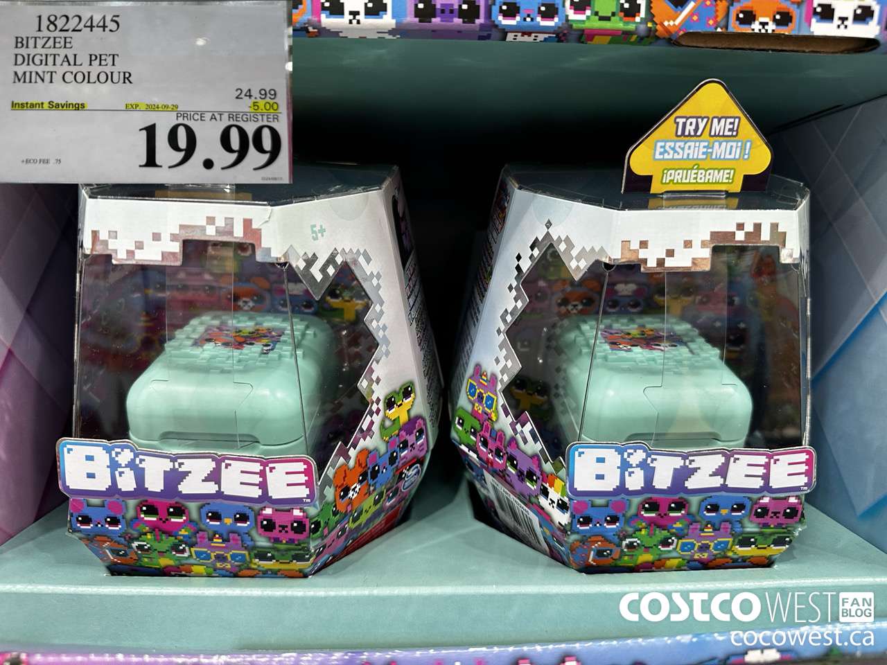 1822445 BITZEE DIGITAL PET MINT COLOUR ($5.00 INSTANT SAVINGS EXPIRES ON 2024-09-29) $19.99