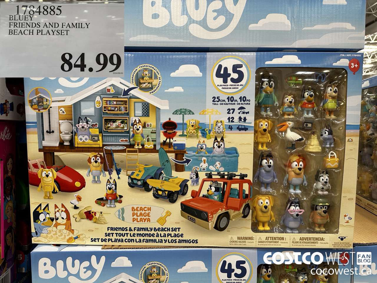 1784885 BLUEY FRIENDS AND FAMILY BEACH PLAYSET $84.99