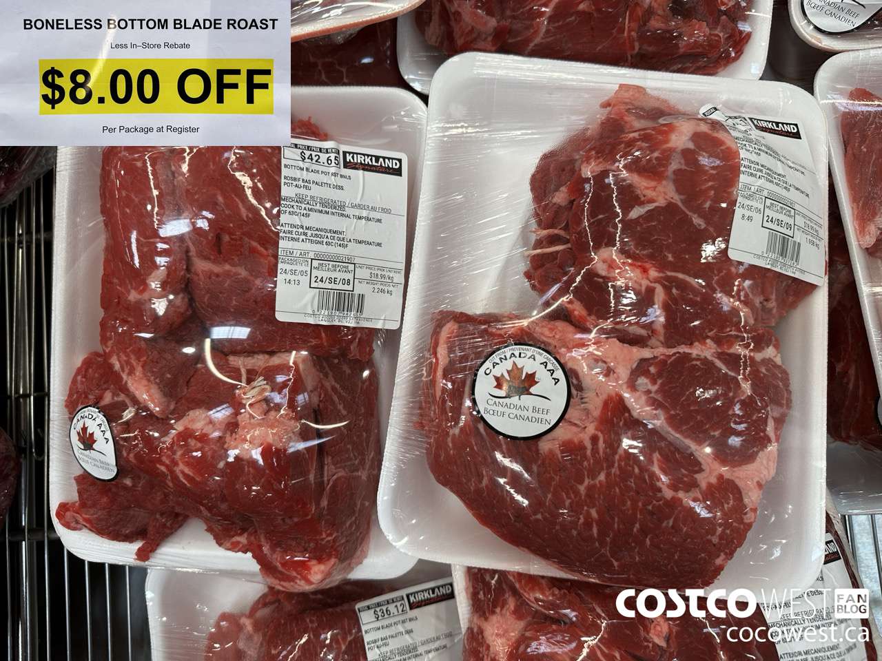 21907 BONELESS BOTTOM BLADE ROAST ($8.00 INSTANT SAVINGS)