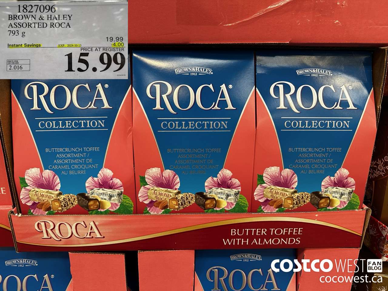 1827096 BROWN & HALEY ASSORTED ROCA 793G ($4.00 INSTANT SAVINGS EXPIRES ON 2024-10-13) $15.99