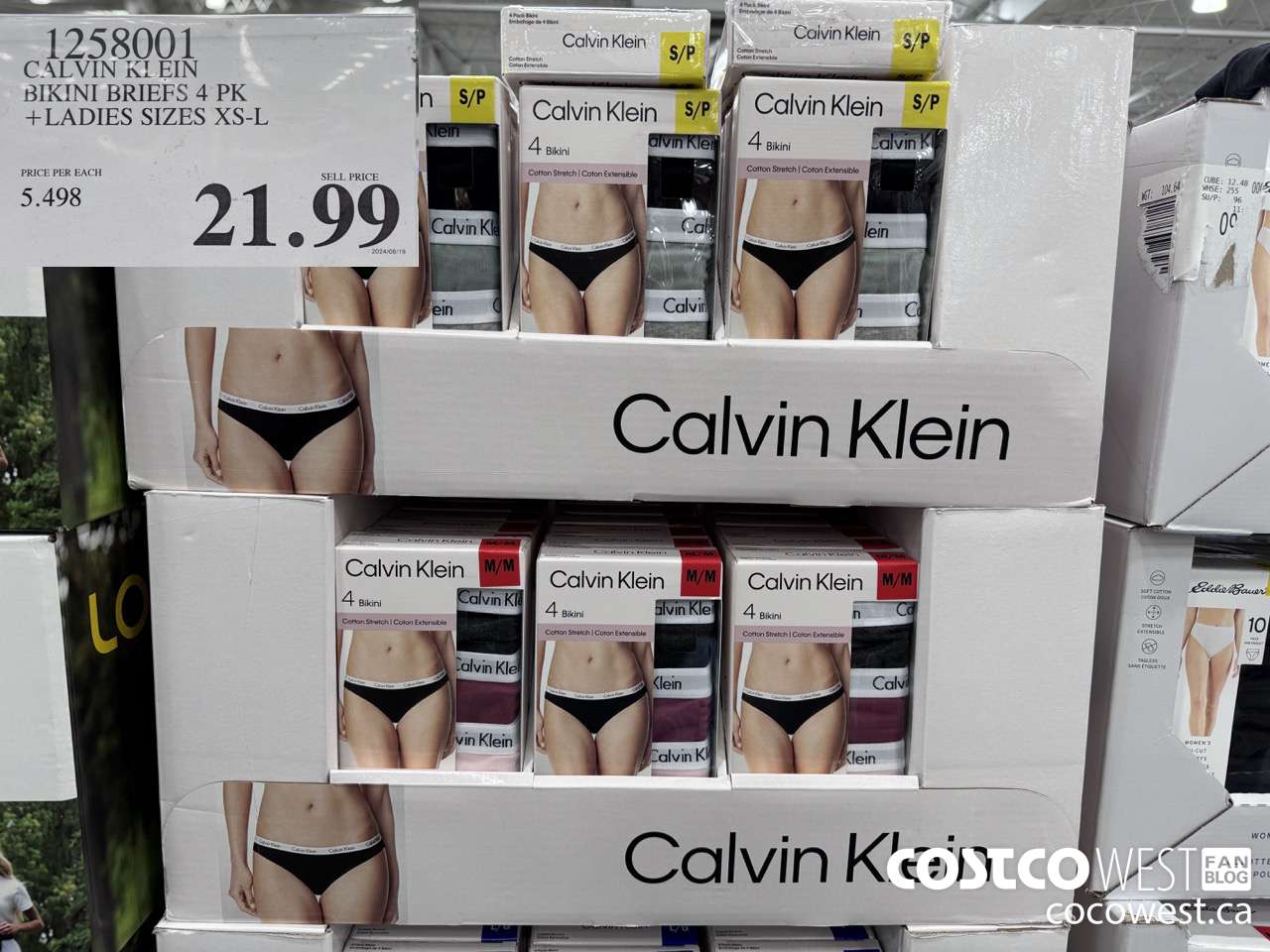 1258001 CALVIN KLEIN BIKINI BRIEFS 4 PK LADIES SIZES XS-L $21.99