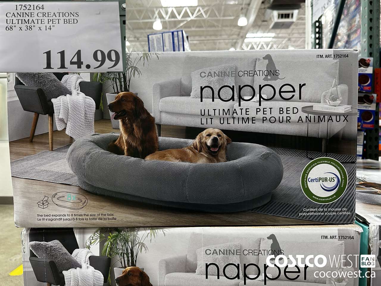 1752164 CANINE CREATIONS ULTIMATE PET BED 68