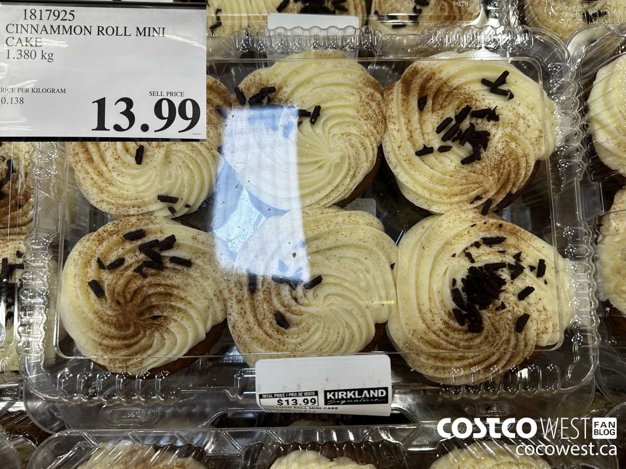 1817925 CINNAMMON ROLL MINI CAKE 1.380KG $13.99