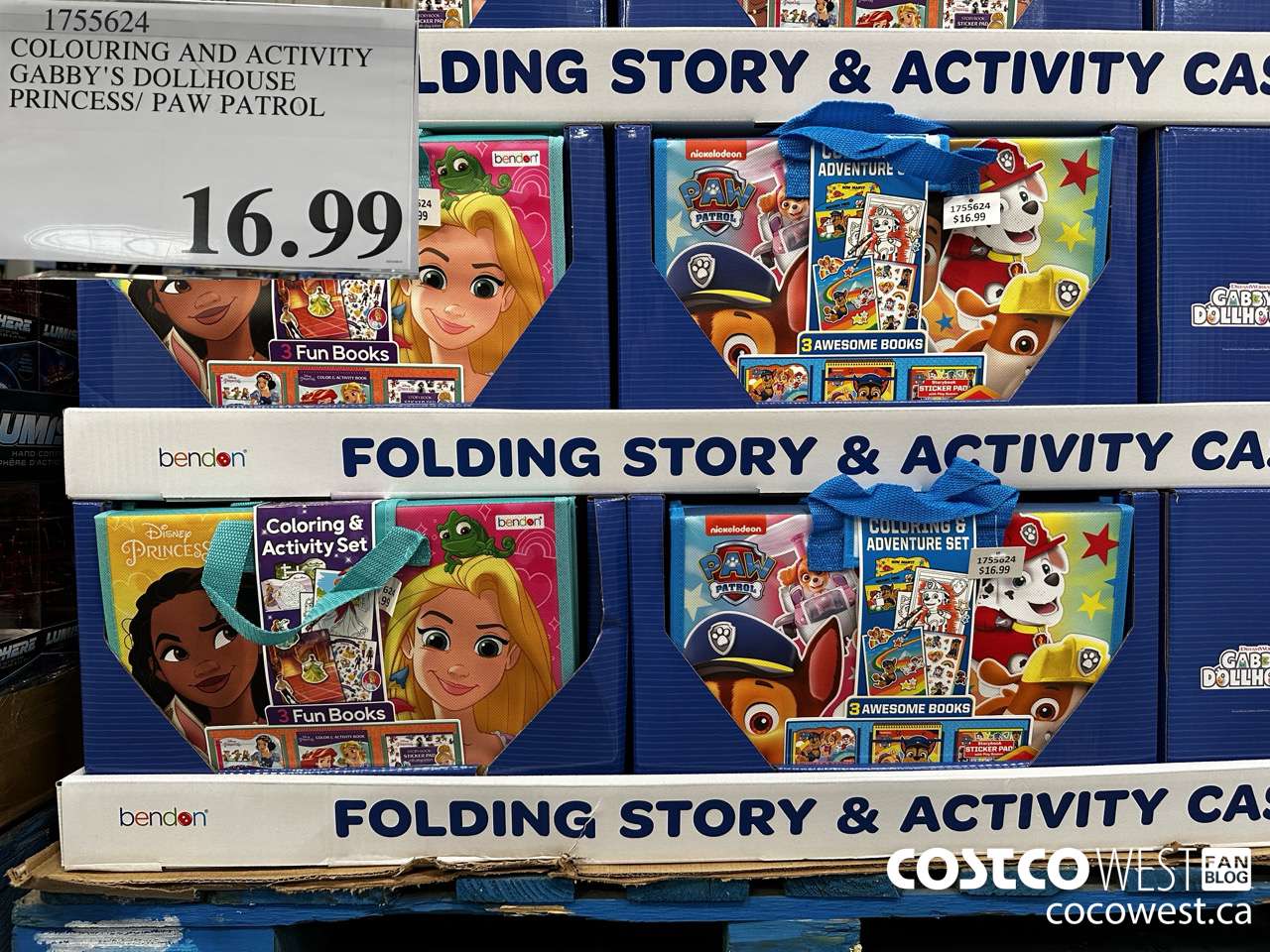 1755624 COLOURING AND ACTIVITY GABBY'S DOLLHOUSE PRINCESS/PAW PATROL $16.99