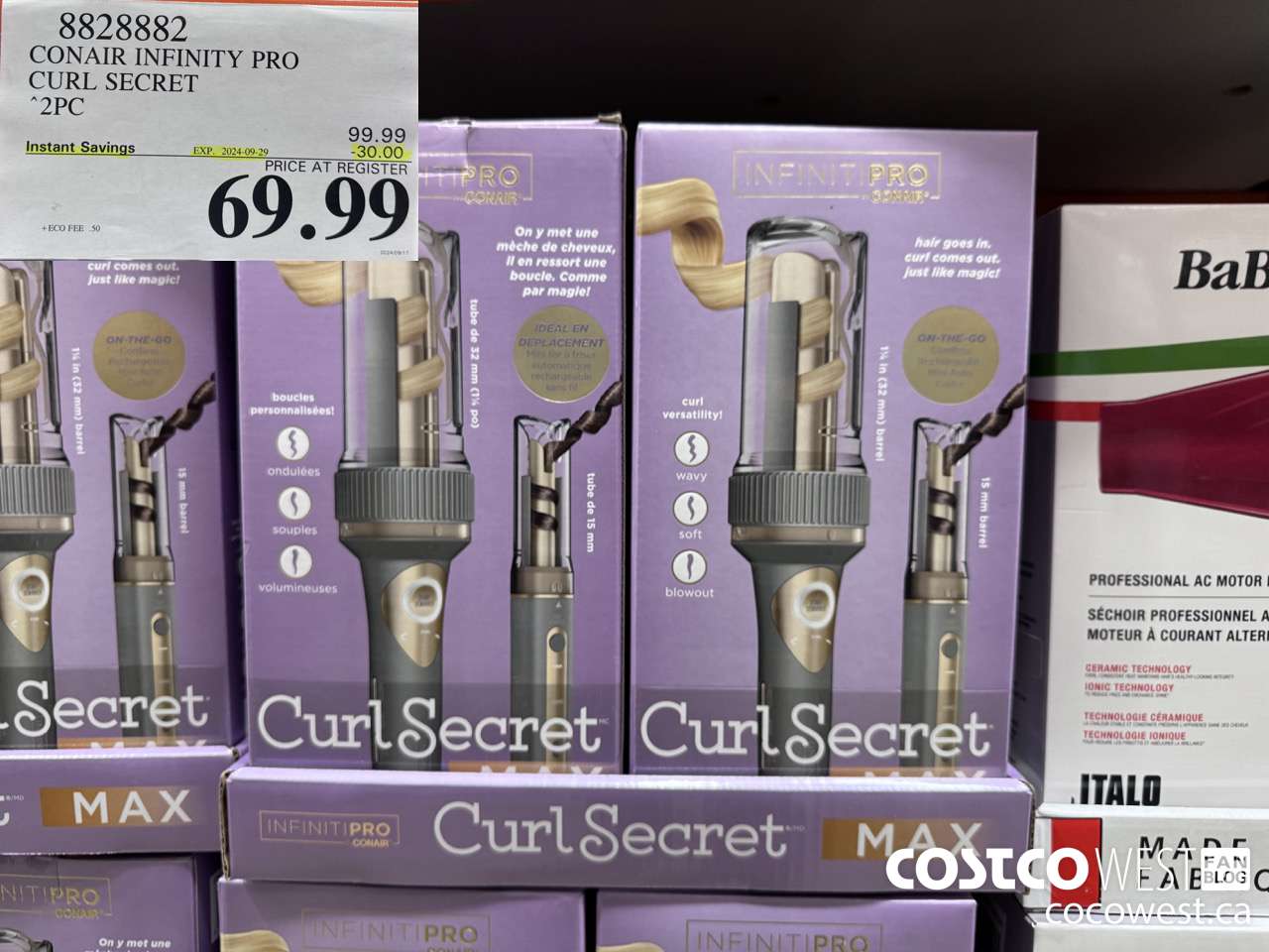 8828882 CONAIR INFINITY PRO CURL SECRET 2 PC ($30.00 INSTANT SAVINGS EXPIRES ON 2024-09-29) $69.99