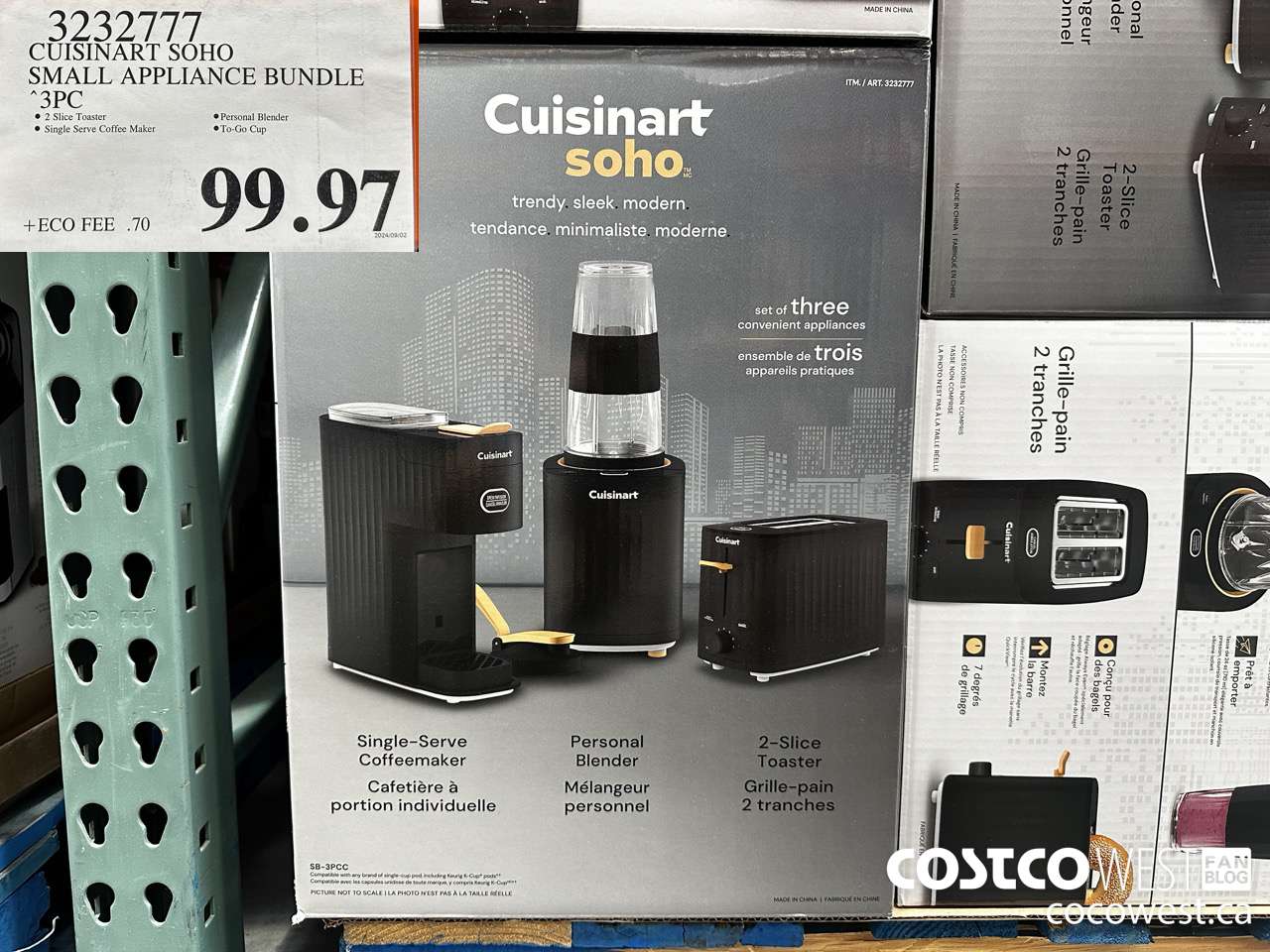 3232777 CUISINART SOHO SMALL APPLIANCE BUNDLE 3PC $99.97