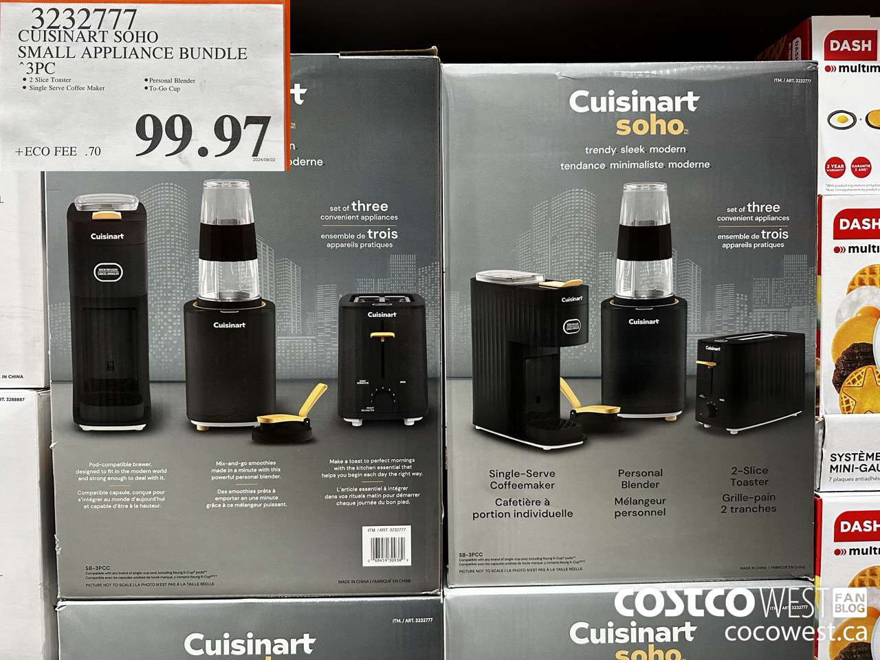 3232777 CUISINART SOHO SMALL APPLIANCE BUNDLE 3PC $99.97
