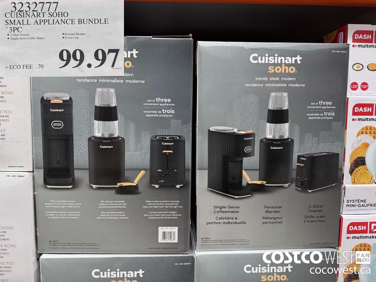 3232777 CUISINART SOHO SMALL APPLIANCE BUNDLE 3PC $99.97