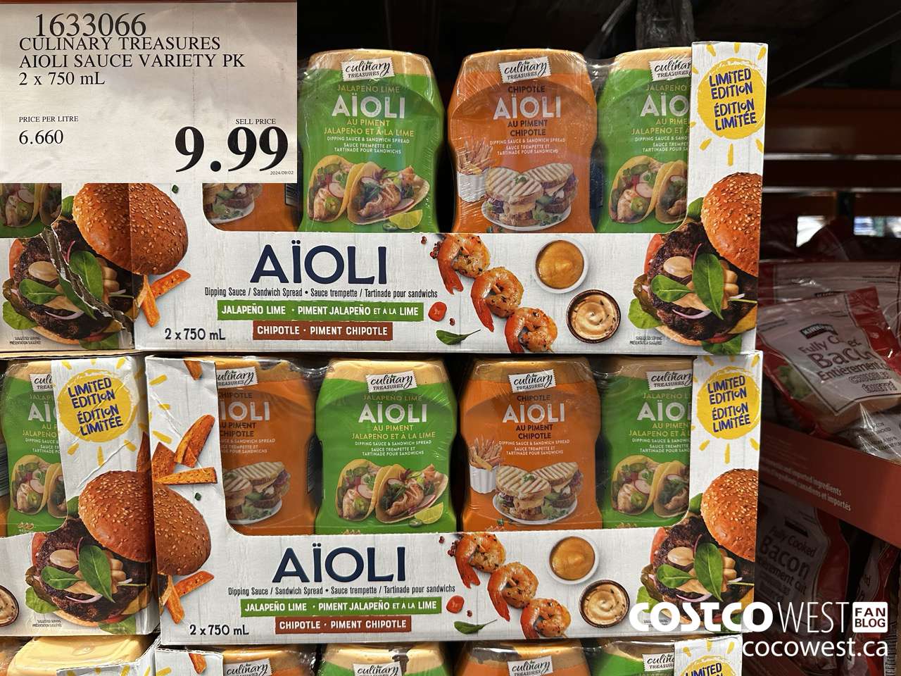 1633066 CULINARY TREASURES AIOLI SAUCE VARIETY PK 2 X 750ML $9.99