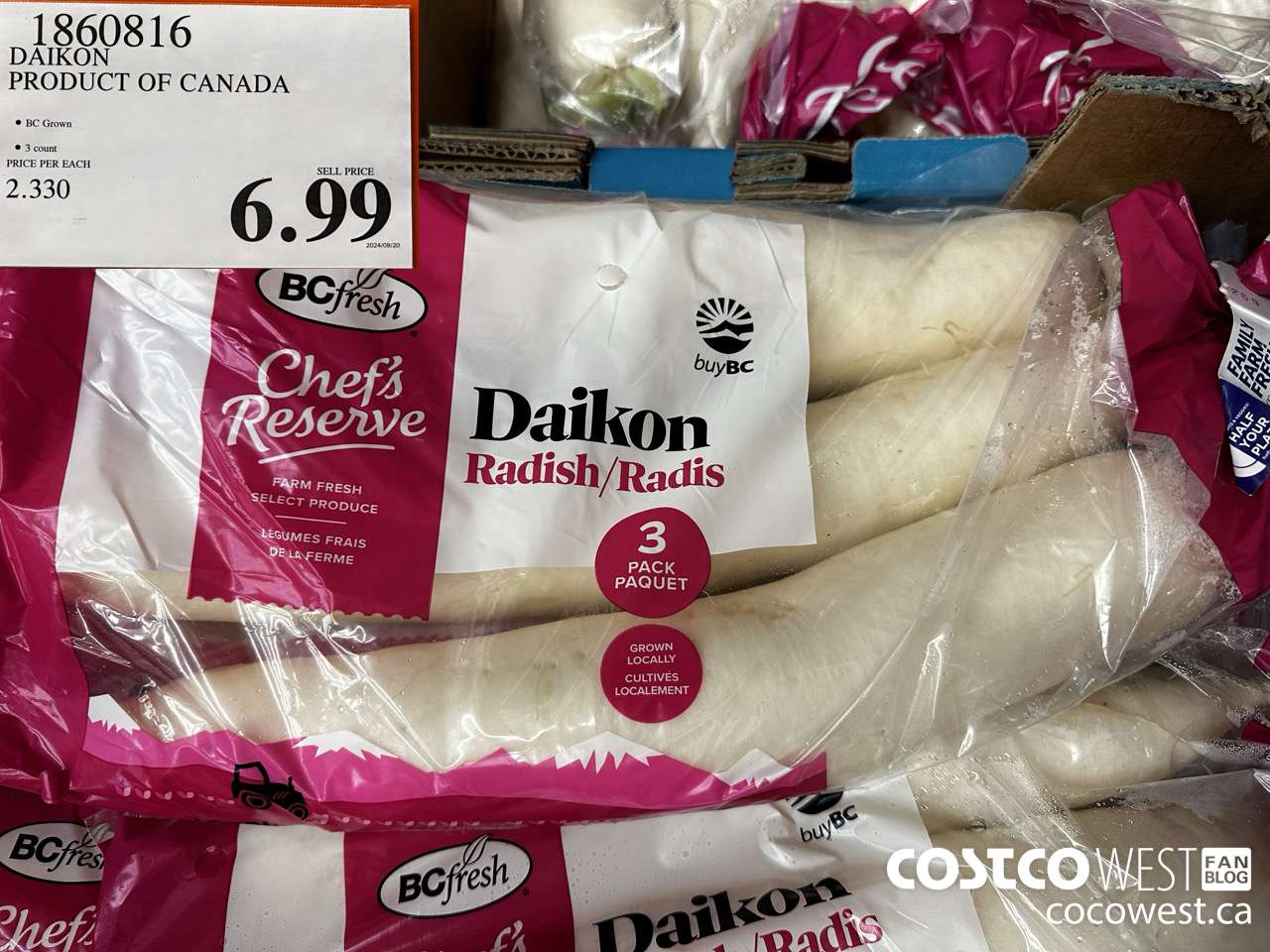 1860816 DAIKON PRODUCT OF CANADA $6.99