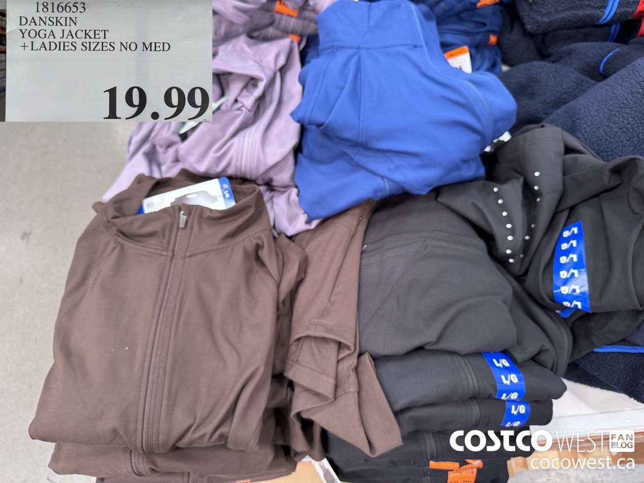 1816653 DANSKIN YOGA JACKET LADIES SIZES NO MED $19.99