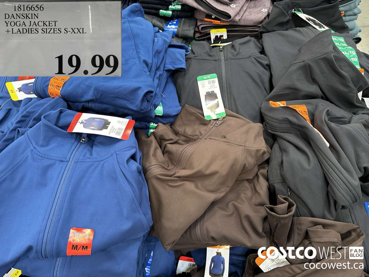 1816656 DANSKIN YOGA JACKET LADIES SIZES S-XXL $19.99