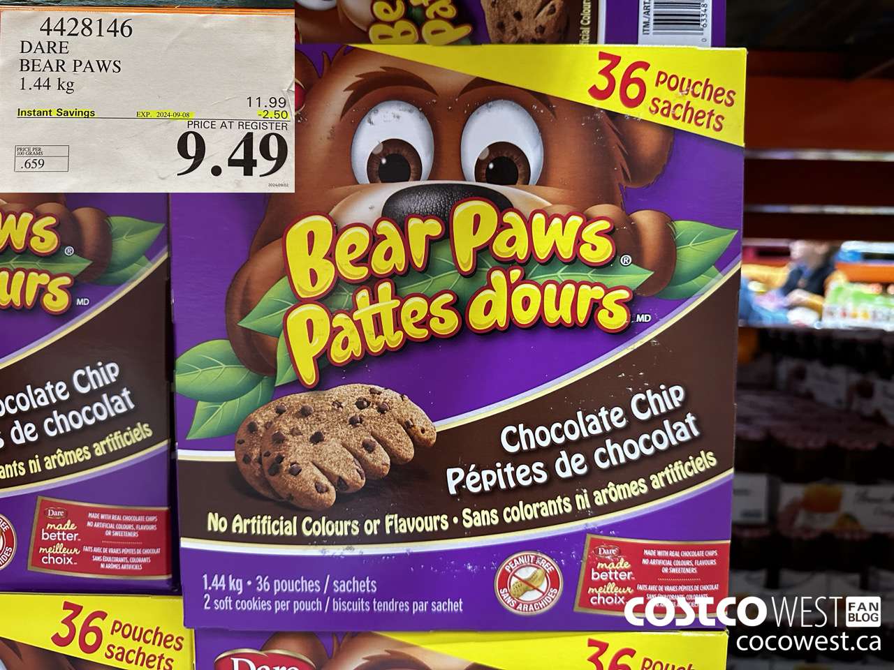 4428146 DARE BEAR PAWS 1.44 kg ($2.50 INSTANT SAVINGS EXPIRES ON 2024-09-08) $9.49
