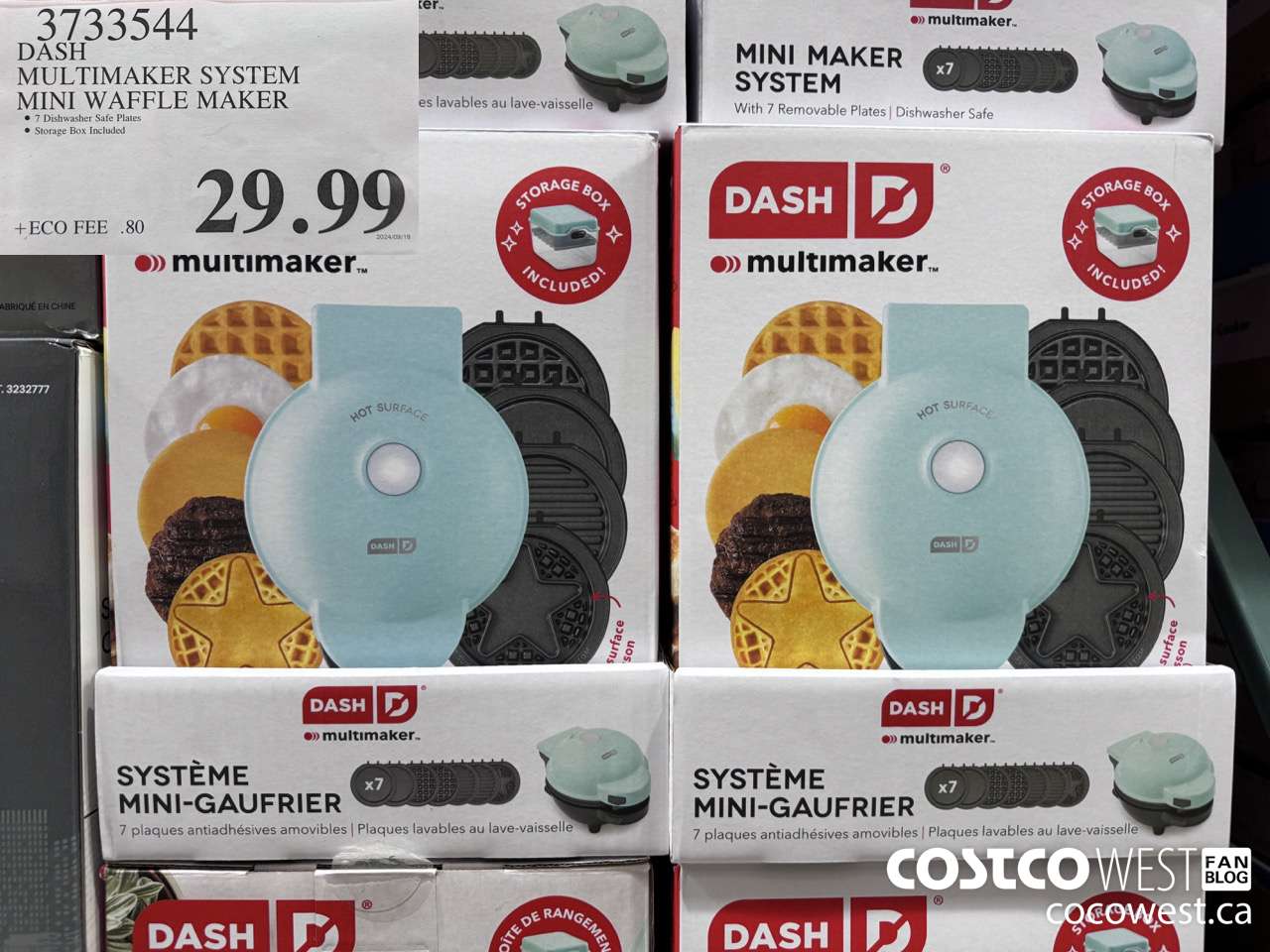 3733544 DASH MULTIMAKER SYSTEM MINI WAFFLE MAKER $29.99