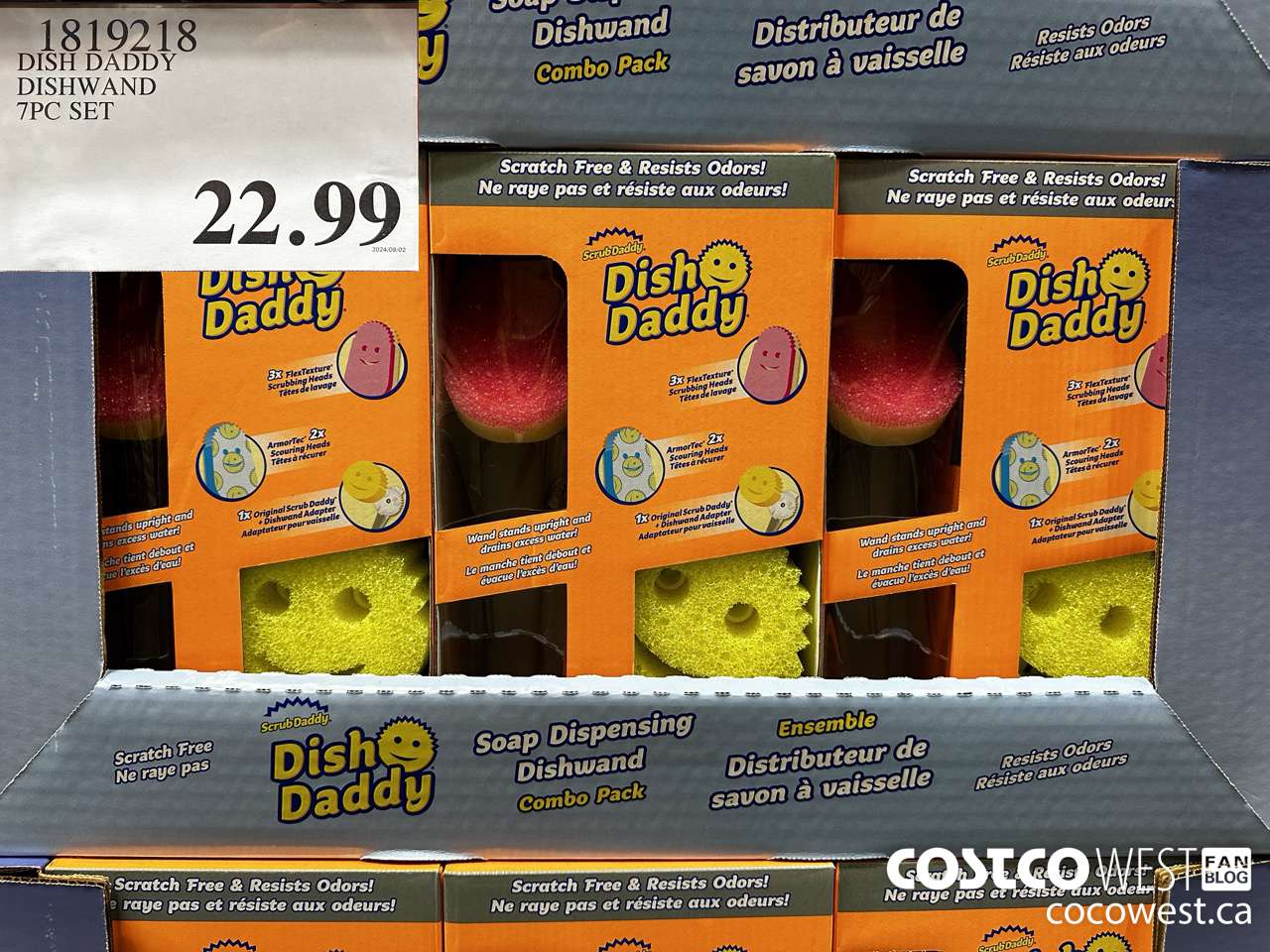 1819218 DISH DADDY DISHWAND 7PC SET $22.99