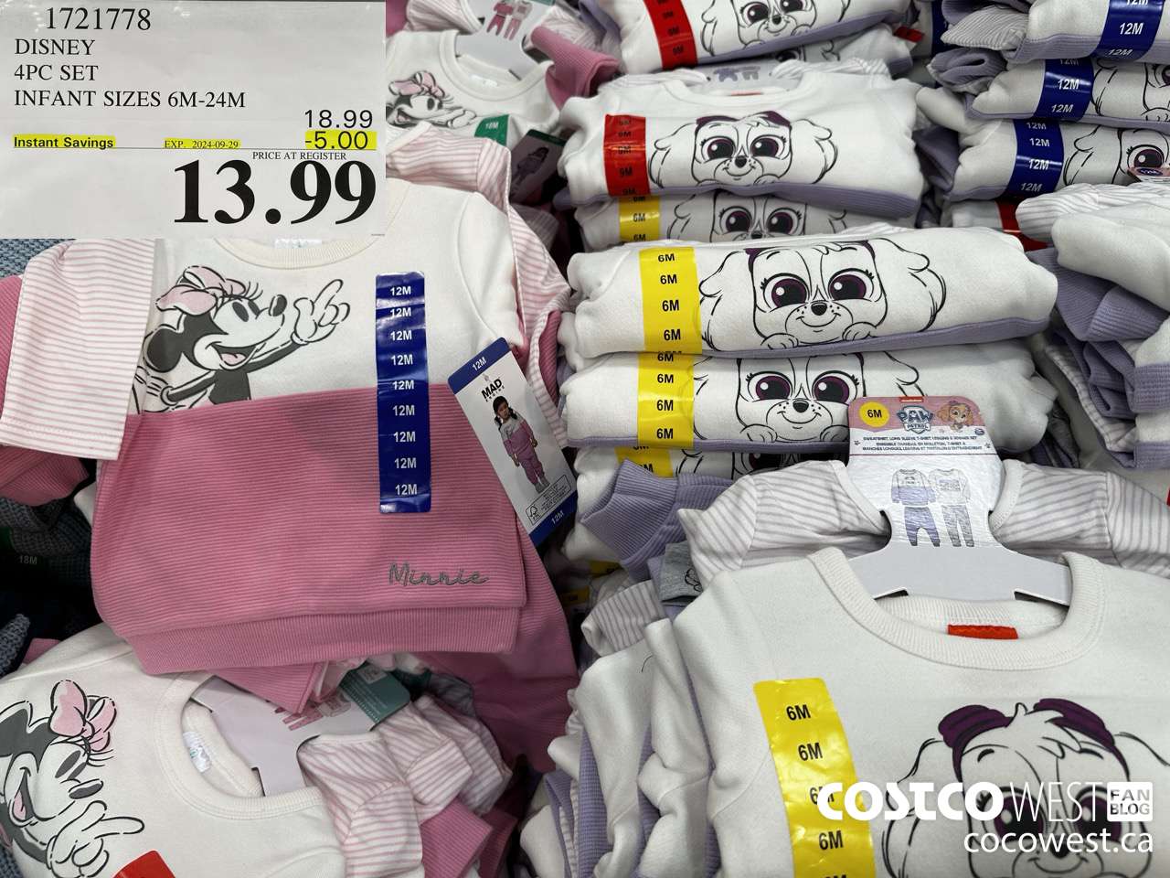 1721778 DISNEY 4PC SET INFANT SIZES 6M-24M ($5.00 INSTANT SAVINGS EXPIRES ON 2024-09-29) $13.99