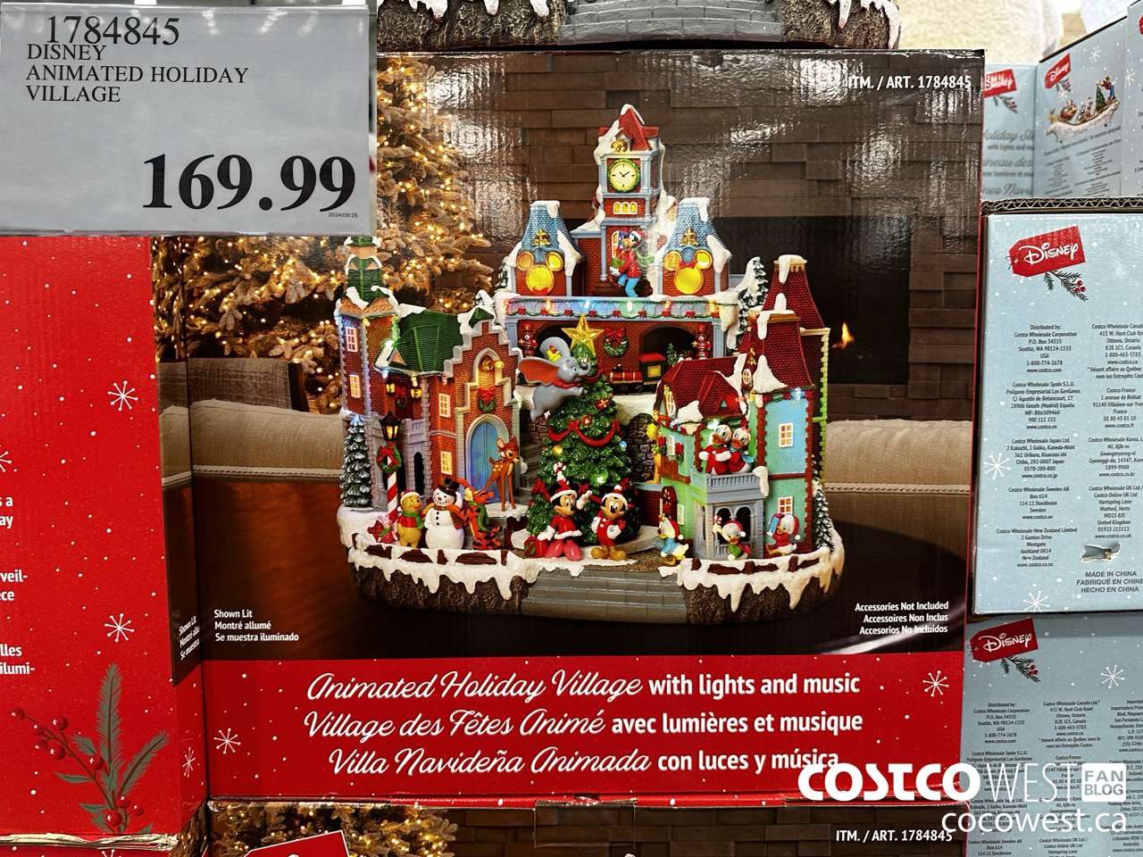 1784845 DISNEY ANIMATED HOLIDAY VILLAGE $169.99