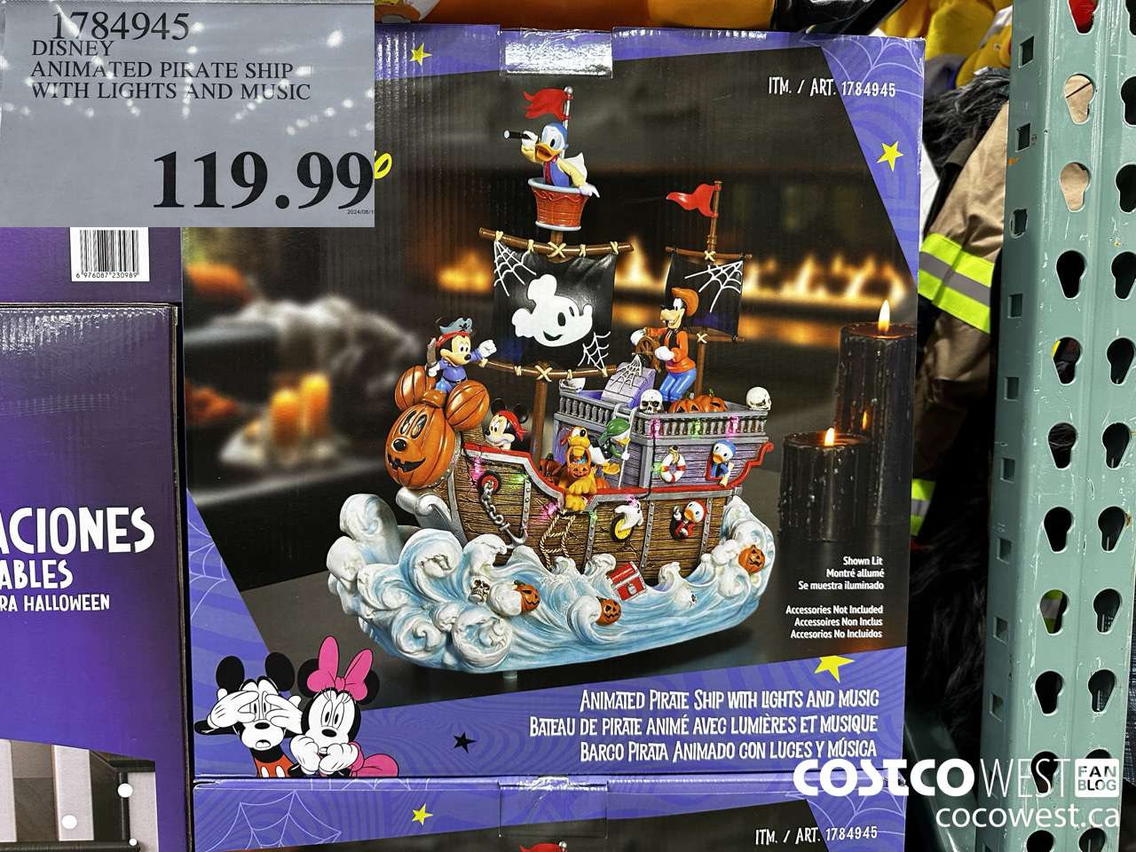 1784945 DISNEY ANIMATED PIRATE SHIP WITH LIGHTS AND MUSIC $119.99