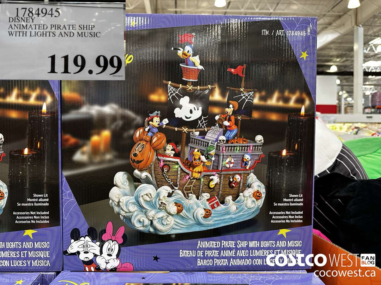 1784945 DISNEY ANIMATED PIRATE SHIP WITH LIGHTS AND MUSIC $119.99