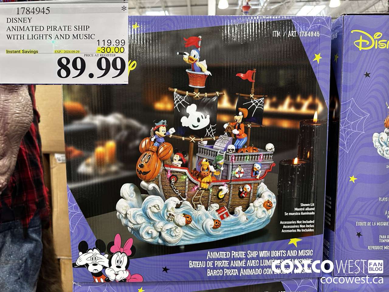 1784945 DISNEY ANIMATED PIRATE SHIP WITH LIGHTS AND MUSIC ($30.00 INSTANT SAVINGS EXPIRES ON 2024-09-29) $89.99