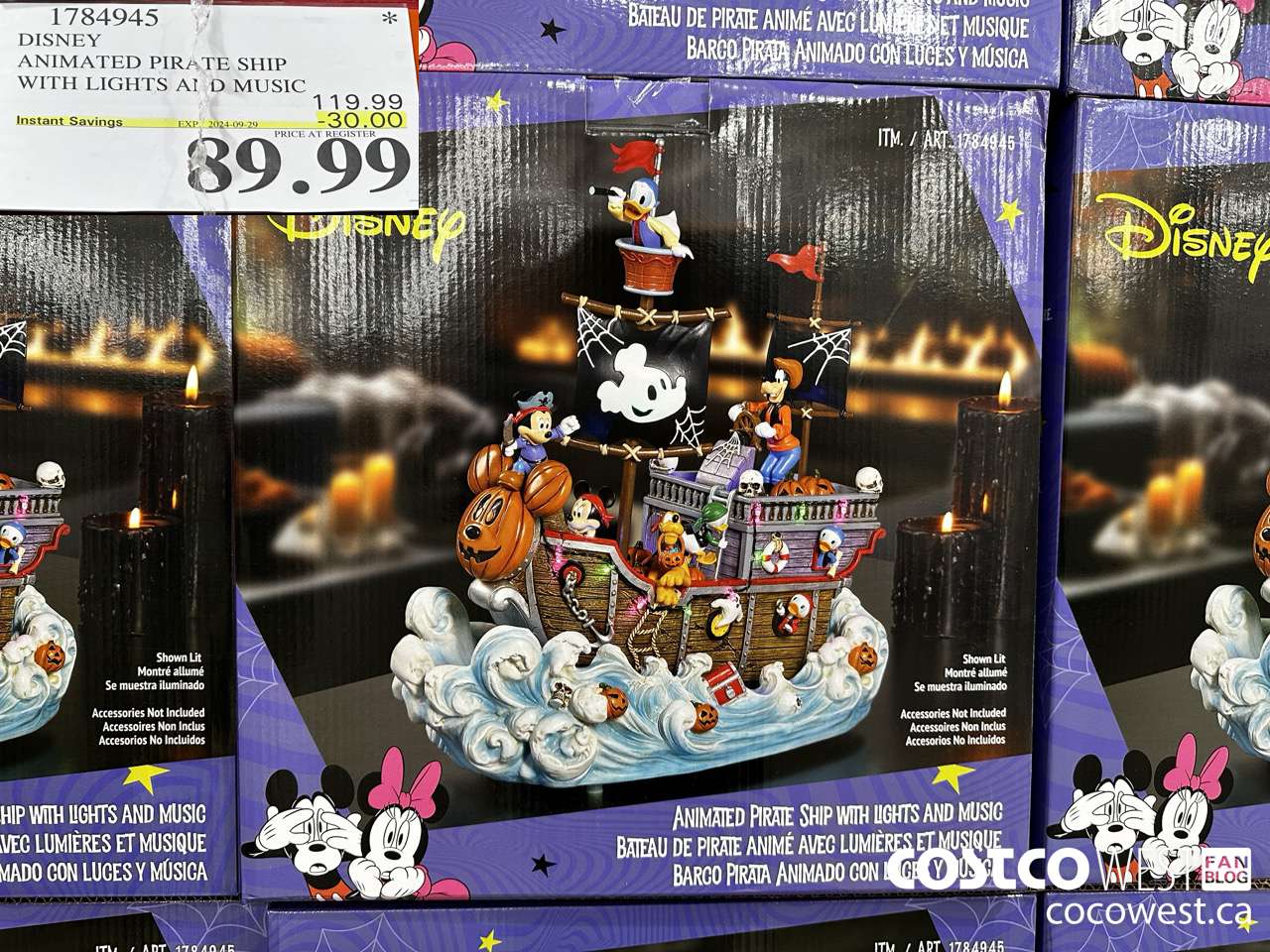 1784945 DISNEY ANIMATED PIRATE SHIP WITH LIGHTS AND MUSIC ($30.00 INSTANT SAVINGS EXPIRES ON 2024-09-29) $89.99